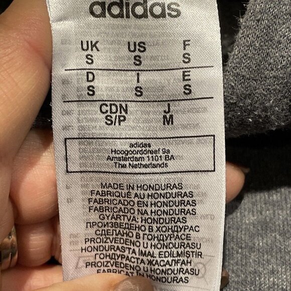 Adidas Men's Essentials Pullover Sweatshirt Hoodie Size Small Gray FM0212 - Picture 5 of 11